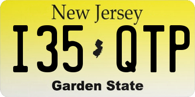NJ license plate I35QTP