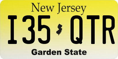 NJ license plate I35QTR