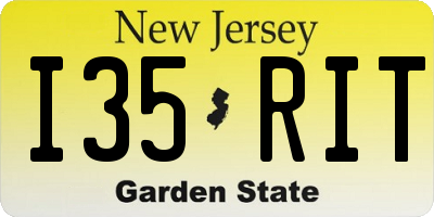 NJ license plate I35RIT