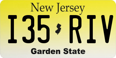 NJ license plate I35RIV