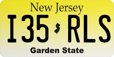 NJ license plate I35RLS