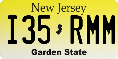 NJ license plate I35RMM