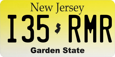 NJ license plate I35RMR