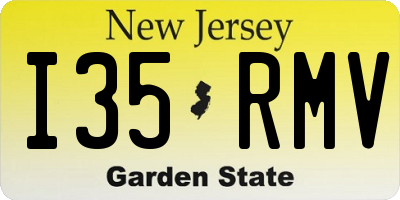 NJ license plate I35RMV