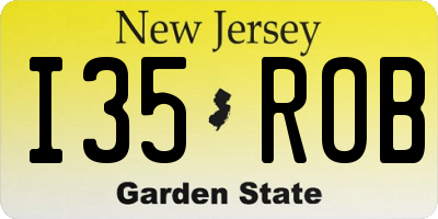 NJ license plate I35ROB