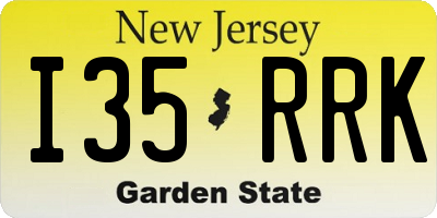 NJ license plate I35RRK