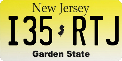 NJ license plate I35RTJ