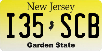 NJ license plate I35SCB