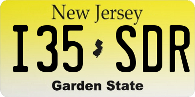 NJ license plate I35SDR