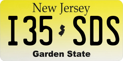 NJ license plate I35SDS