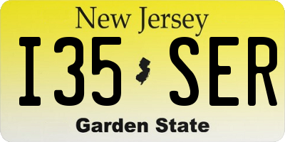 NJ license plate I35SER