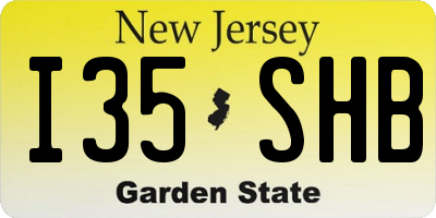 NJ license plate I35SHB