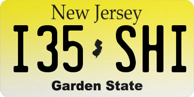 NJ license plate I35SHI
