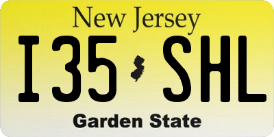 NJ license plate I35SHL