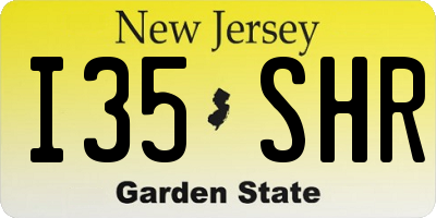 NJ license plate I35SHR