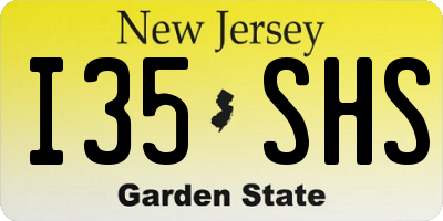 NJ license plate I35SHS
