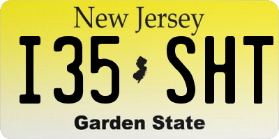 NJ license plate I35SHT