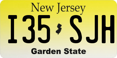 NJ license plate I35SJH