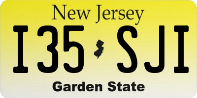 NJ license plate I35SJI
