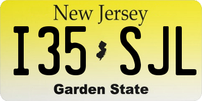 NJ license plate I35SJL