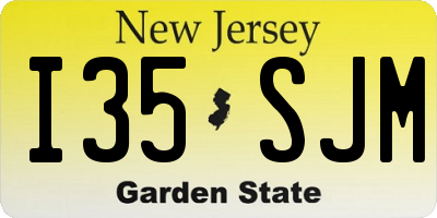 NJ license plate I35SJM