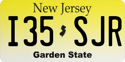 NJ license plate I35SJR