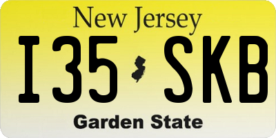 NJ license plate I35SKB