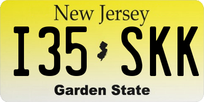 NJ license plate I35SKK