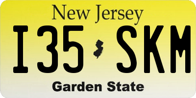 NJ license plate I35SKM