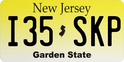 NJ license plate I35SKP