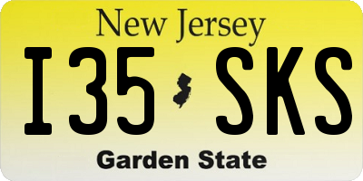 NJ license plate I35SKS