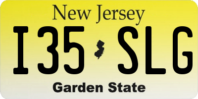 NJ license plate I35SLG