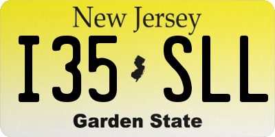 NJ license plate I35SLL