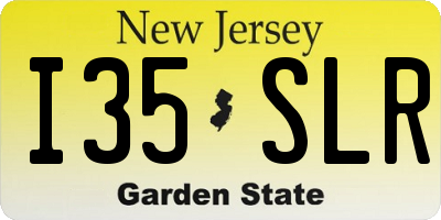 NJ license plate I35SLR