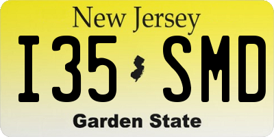 NJ license plate I35SMD