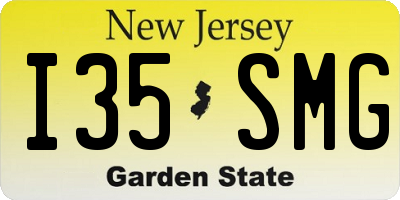 NJ license plate I35SMG