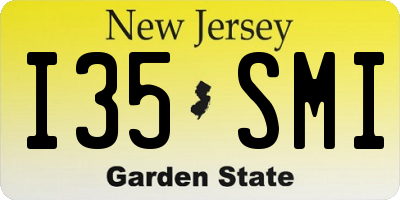 NJ license plate I35SMI