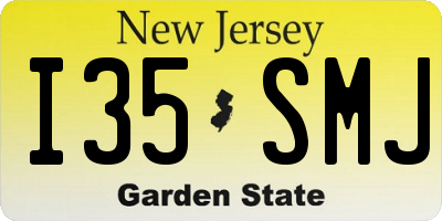 NJ license plate I35SMJ