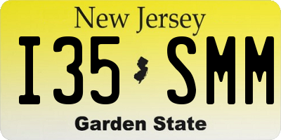 NJ license plate I35SMM