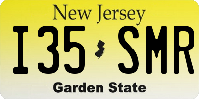 NJ license plate I35SMR