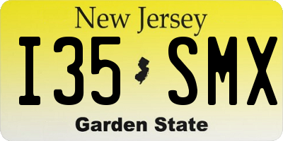 NJ license plate I35SMX