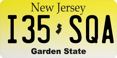 NJ license plate I35SQA