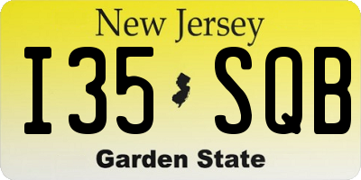 NJ license plate I35SQB
