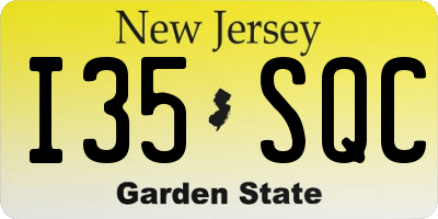 NJ license plate I35SQC
