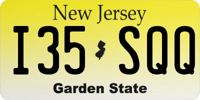 NJ license plate I35SQQ