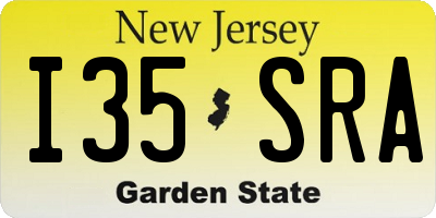 NJ license plate I35SRA