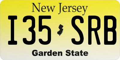 NJ license plate I35SRB