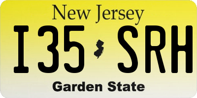 NJ license plate I35SRH