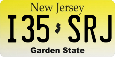NJ license plate I35SRJ