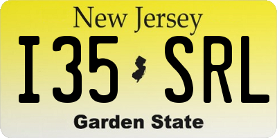 NJ license plate I35SRL